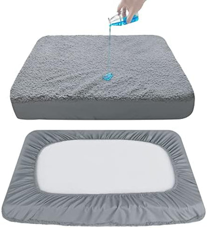 Dog Bed Covers 2 Pack Soft Plush Replacement Washable, 36x27 Inches - Image 4
