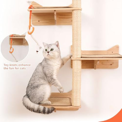 Wall Mounted Cat Tree, Cat Wall Shelves - Image 6