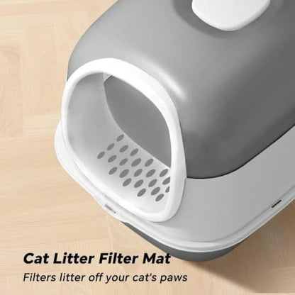Cat Foldable Litter Box with Lid & Scoop – Middle Enclosed Anti-Splashing - Image 4