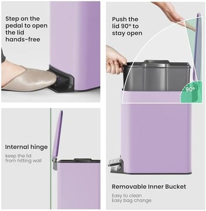 Cesun Small Bathroom Trash Can - Image 5