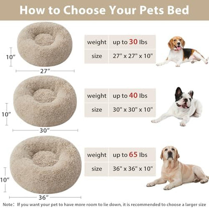 WNPETHOME Large Round Calming Dog Bed Cat Bed - Image 5