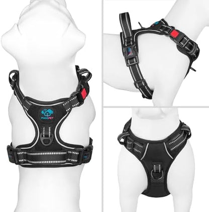 PHOEPET No Pull Dog Harnesses for Small Dogs Reflective Adjustable - Image 2