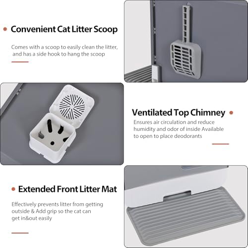 Large Enclosed Cat Litter Box - Image 3