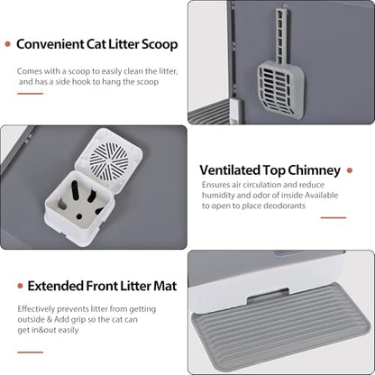Extra Large Enclosed Cat Litter Box - Image 3