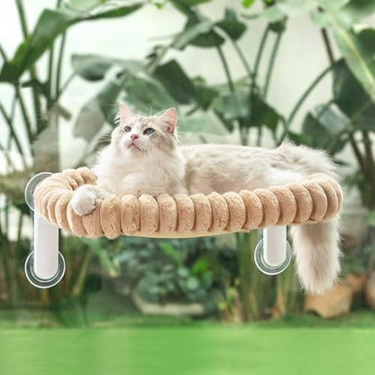 Sunhoo Foldable Cat Window Perch, Large Suction Cup Kitty Hammock by Sunhoo