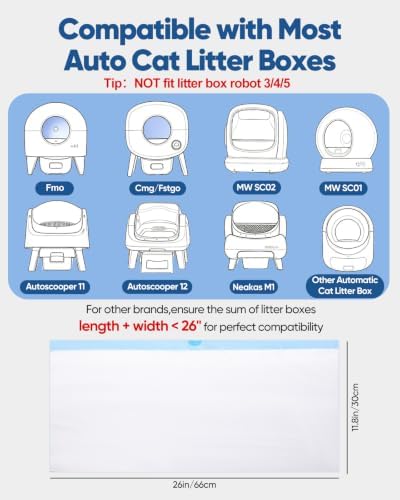 200 Count Drawstring Cat Litter Bags - Image 2