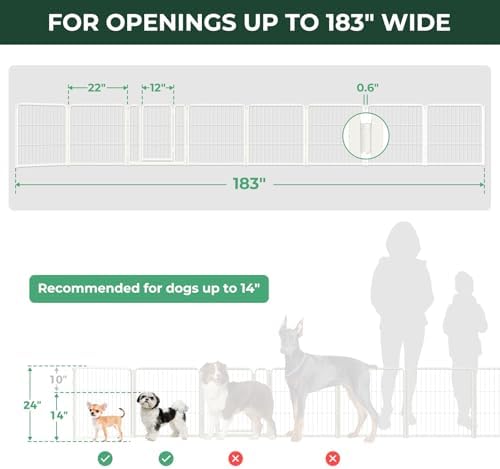 FXW Dog Gate, Extra Wide Adjustable - Image 6