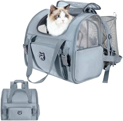 Lollimeow Expandable Large Cat Carrier Backpack, Supports up to 14 lbs by Lollimeow