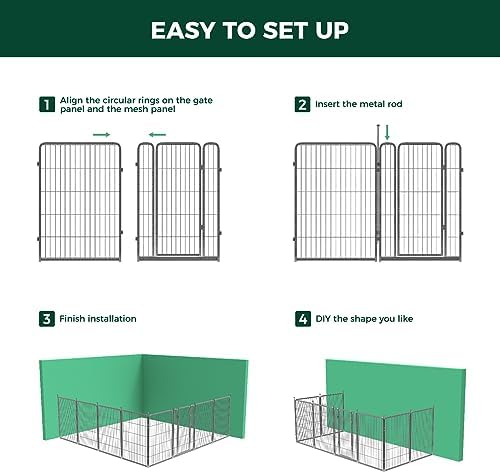 FXW Aster Dog Playpen Designed for Yard, 24 Panels - Image 6