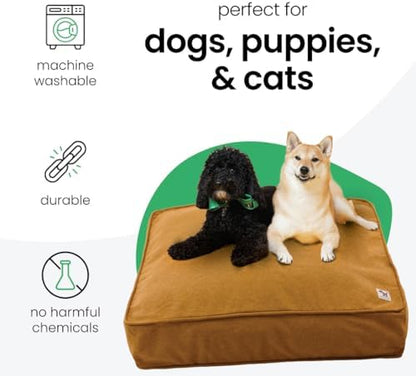Molly Mutt Mustard Brown Dog Bed Cover, Non-Toxic & 100% Cotton - Image 3