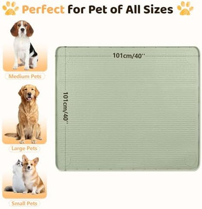 Silicone Dog Bed Mat 40"x 40" Crate Mat - Image 4