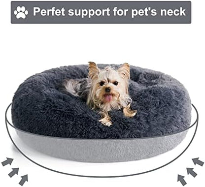 WNPETHOME Large Round Calming Dog Bed Cat Bed - Image 4