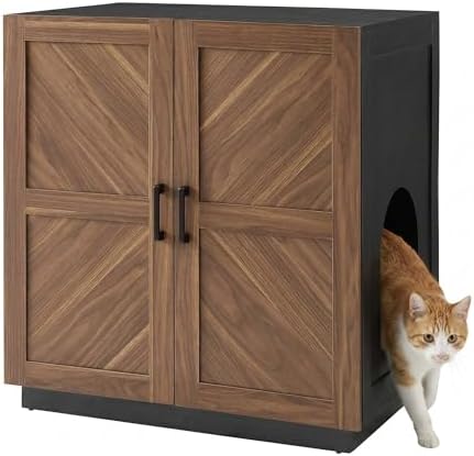 unipaws Tall Cat Litter Box Enclosure by unipaws