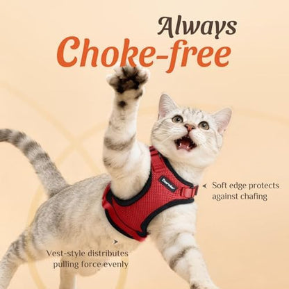 Dooradar Cat Harness and Leash Set, Adjustable and Escape Proof - Image 2