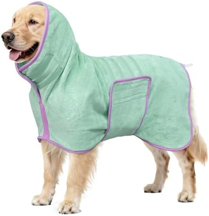Soft Dog Bathrobe Fast Drying Dog Coat, Super Absorbent Dog Towels by Petproductsdogscats