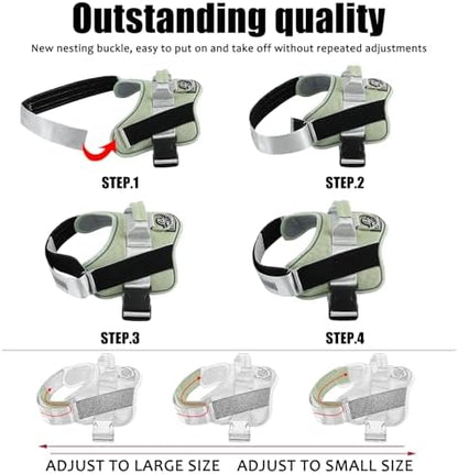 Bolux Dog Harness, No-Pull Reflective Dog Vest, Breathable Adjustable Pet - Image 3