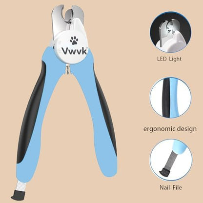 Dog Nail Clippers with Light, Professional Toenail Clippers - Image 3