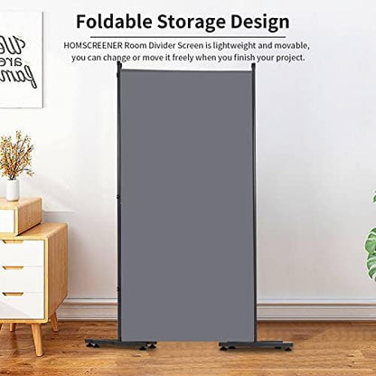 Room Divider 3 Panel Folding Privacy Screen, Round Pad Design Wall Divider - Image 4