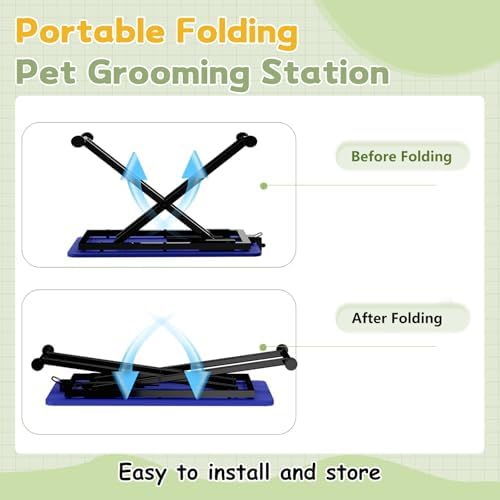 Professional Dog Pet Grooming Table Adjustable Heavy Duty Portable w/Arm & - Image 5