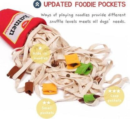 CHEWFFON Dog Puzzle Toy, Interactive Treat Hiding Enrichment Crinkle Toy - Image 2