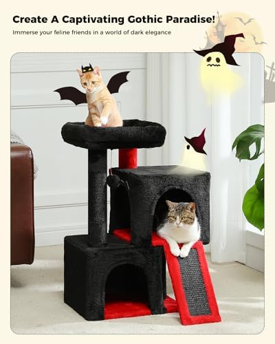 PAWZ Road 30" Cat Tree, Gothic Cat Tower - Image 3