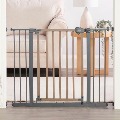 Regalo SAFETY 39" Extra Wide Wood Accent Baby Gate, Pressure Mount by Regalo