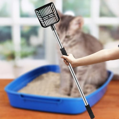32 Inch Cat Litter Scooper Metal Long Handle Cat Litter Scoop - Image 4