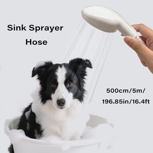 16.4FT/5M Sink Spray Rubber Hose, Sink Hose Sprayer Attachment - Image 2