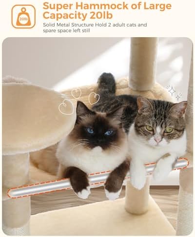 MUTTROS Cat Tree for Large Cats Adult - Image 3