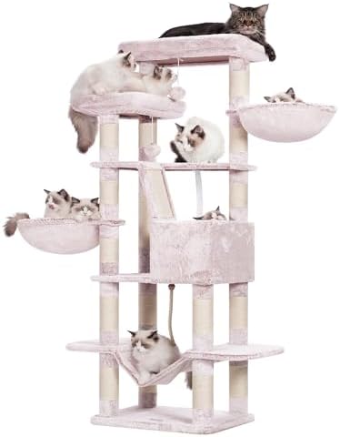 Heybly Cat Tree, 68 inch Multi-Level Cat Tower - Image 2