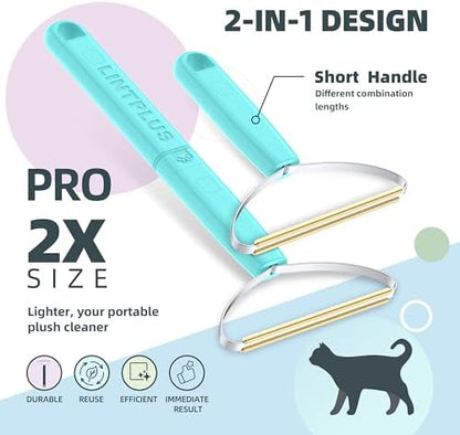 Pro Plus Adjustable-Length LINTPLUS Pet Hair Remover – Compact & Extended - Image 2
