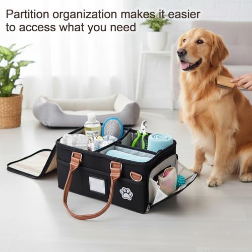 Felt Dog Grooming Bag, Portable Tote Bag - Image 3