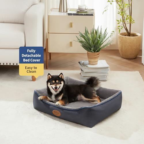 Tidore Orthopedic Dog Bed Medium Size Dog, Durable Egg Crate Foam Sofa Dog Bed - Image 2