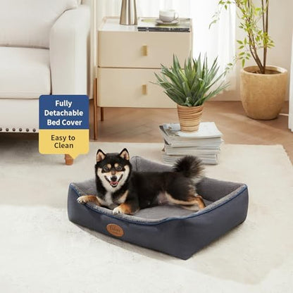 Tidore Orthopedic Dog Bed Medium Size Dog, Durable Egg Crate Foam Sofa Dog Bed - Image 2
