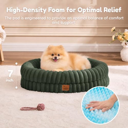 ChiXnuggle Orthopedic Dog Bed, Washable Cover, Faux Fur Bolster Pet Couch - Image 4