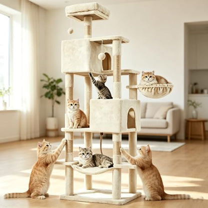 DUMOS 66 Inch Large Cat Tree Tower by DUMOS