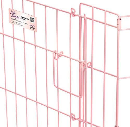 MidWest 24-Inch Pink Exercise Pen, Single Door, 16 Sq Ft Play Area - Image 3