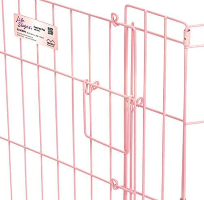 MidWest 24-Inch Pink Exercise Pen, Single Door, 16 Sq Ft Play Area - Image 3