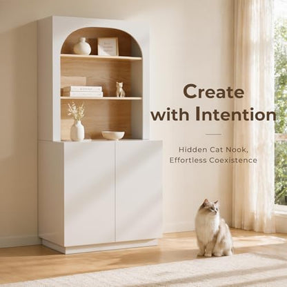Amunrbrek Tall Cat Litter Box Enclosure - Image 2