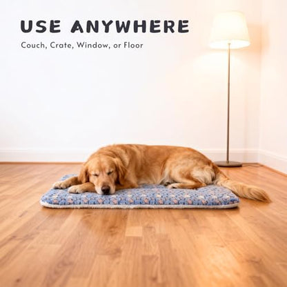 2-Pack Dog Blanket for Crate, Washable Reversible Plush Crate Liner - Image 2