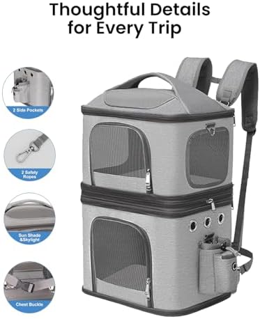 HOVONO Detachable Double Cat Backpack Carrier - Image 5