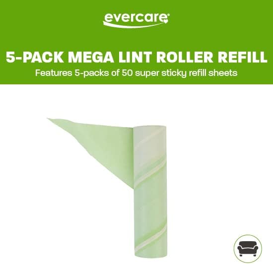 Evercare 10" Wide Large Surface Mega Pet Roller Refill, 50 Sheets Each - Image 4
