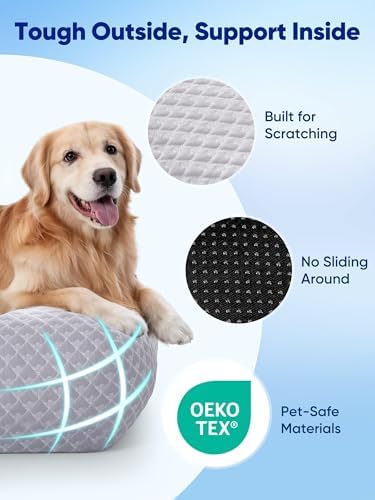 Rywell 3-in-1 Cooling Dog Bed Large, Arc-Chill Tech - Image 6