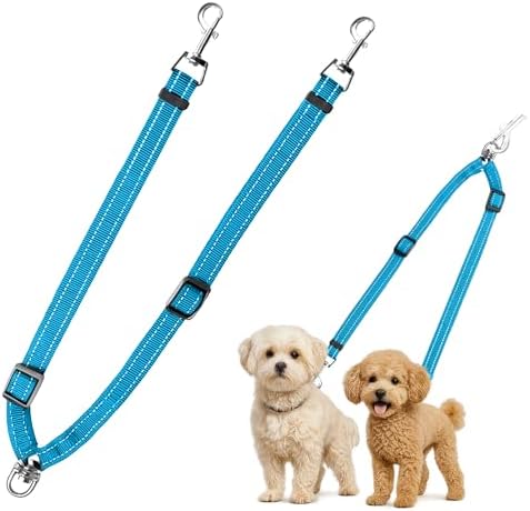 MingXpet Double Dog Leash for Two Dogs, No Pull Dog Leash, 360° Swivel No by MingXpets