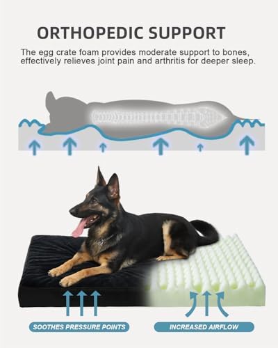 KSIIA Orthopedic Dog Bed for Extra Large Dogs - Image 2