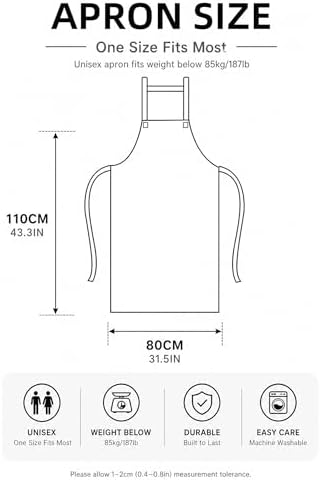 Molaxhome TPU Waterproof Apron Lightweight Oil-resistant Chef Apron - Image 2