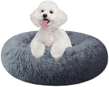 Nisrada Dog Bed for Small Medium Large Dogs, 20 inch Calming, Washable-Round by Nisrada