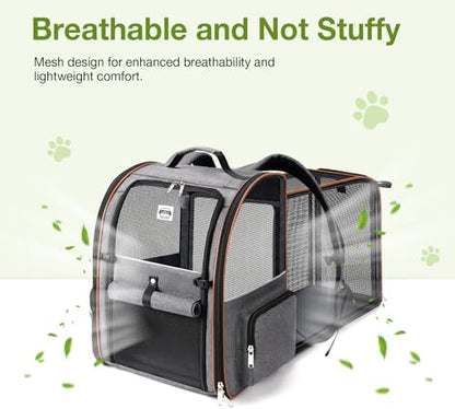 Cat Carrier Backpack, Expandable Pet Carrier - Image 3
