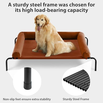 RRPETHOME Large Elevated Cooling Cot, Portable Outdoor Raised Dog Bed - Image 6