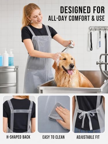 Molaxhome TPU Waterproof Apron Lightweight Oil-resistant Chef Apron - Image 7